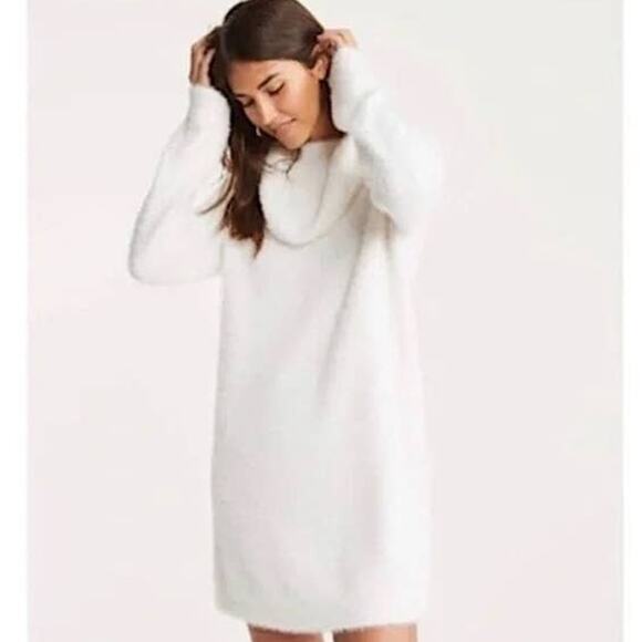 NEW Lou & Grey LOFT Lashout Cowl Neck Sweater Dress/Tunic Size Small - Picture 1 of 10